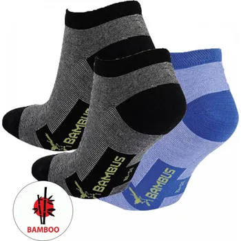 Dámské ponožky Dámské letní sneaker bambusové ponožky pruhy RS 39-42 mix barev