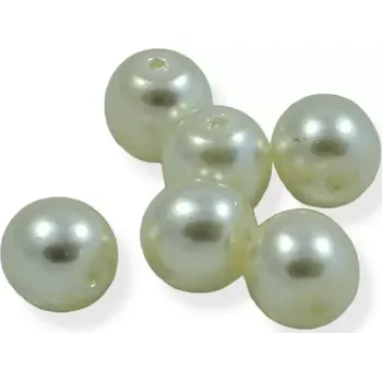 Korálek Voskové perle krémové 6mm - 15 ks