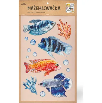 Textilní nažehlovací páska Lesní svět Nažehlovačka L 041 - Akvarijní ryby 2.