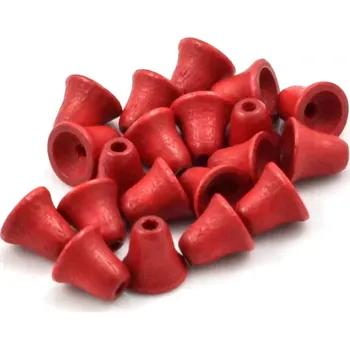 Korálek Korálky dřevěné červené 8/8 – 20 ks