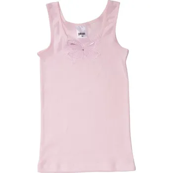 Dívčí spodní prádlo PLEAS Dívčí tílko, košilka, vyšitá vsadka, růžová Velikost: 104