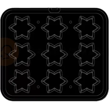 Výrobník cukrové vaty Sada dvou forem na tarteletky, větrníky apod. | PAVONI, PIASTRA119