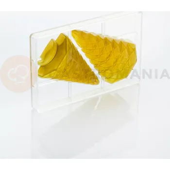 Čokoládová tyčinka Polykarbonátová forma na pralinky, 275x175 mm | MARTELLATO, Diamond Tree