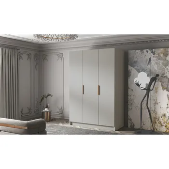 Šatní skříň Šatní skříň CALPE 150 I - béžová/zlaté úchytky