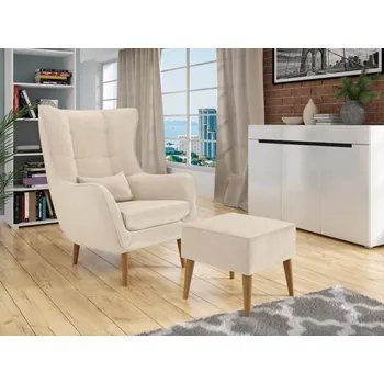 Křeslo Křeslo Florence s podnožkou, Potah: Alfa 01 MIRJAN 5903211133466