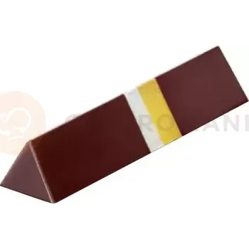 Čokoládová tyčinka Polykarbonátová forma na pralinky, 275x175 mm | MARTELLATO, Triangle