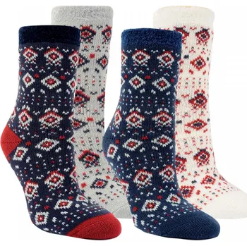 Dámské ponožky Dámské akrylové teplé vzorované ponožky RS 35-38 náhodný mix