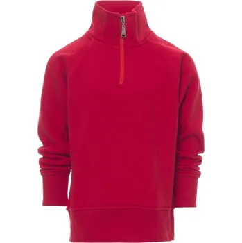 Chlapecká mikina Payperwear Dětská mikina Zico+ s krátkým zipem ke krku Barva: červená klasická, Velikost: 5-6 let