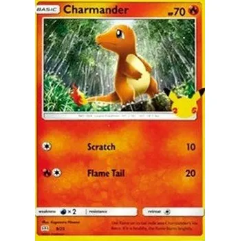 Sběratelská karetní hra Pokémon MCD25 009/025 Charmander - McDonald's 25th Anniversary Stav: Near Mint, Verze: NORMAL