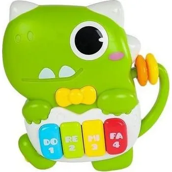 Mini Club dinosaurus pianko 15 cm na baterie se světlem a zvukem