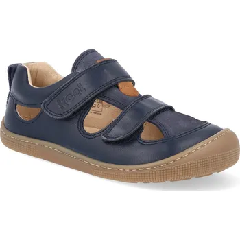 Dívčí sandály Barefoot dětské sandály Koel - Kato W Napa Blue modré Velikost: 25