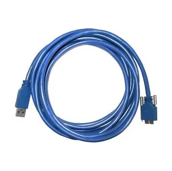 Datový kabel Unibrain USB 3.0 A na Micro B průmyslový kabel s upevněním screw lock 5m