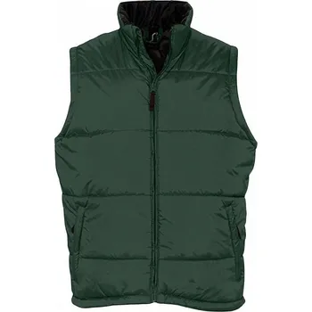 Pánská vesta Sol's Vodotěsná vesta Bodywarmer s prošíváním pro pohodlnější nošení Barva: Zelená lesní, Velikost: 3XL L868