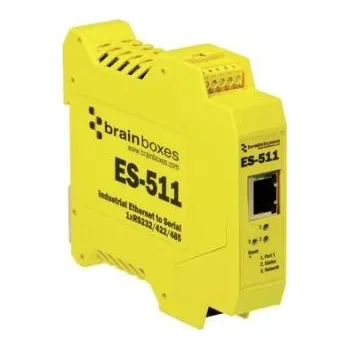 Rozvaděč Brainboxes ES-511 Ethernet Industrial 1xRS232/422/485