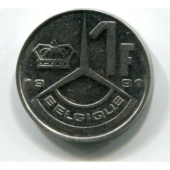 BELGIE. 1 franc 1991. BELGIQUE.
