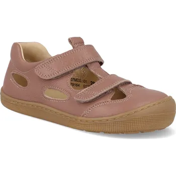 Dívčí sandály Barefoot dětské sandály Koel - Deen Napa old pink růžové Velikost: 28