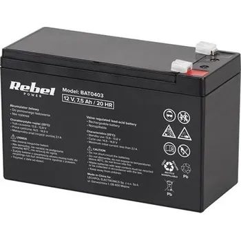 Trakční baterie Baterie olověná 12V/7.5Ah REBEL BAT0403