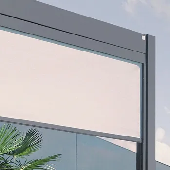 Příslušenství pro zahradní stavbu Biohort Zástěna k pergole B449401 4 m tmavě šedá metalíza