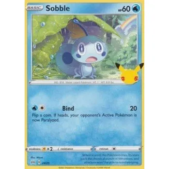 Sběratelská karetní hra Pokémon MCD25 024/025 Sobble - McDonald's 25th Anniversary Stav: Near Mint, Verze: NORMAL