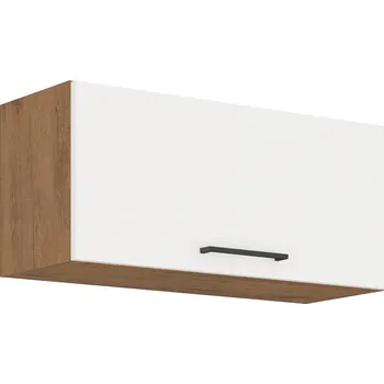 Kuchyňská linka Horní skříňka, dub lancelot / bílá extra vysoký lesk HG, VEGA 80 GU-36 1F