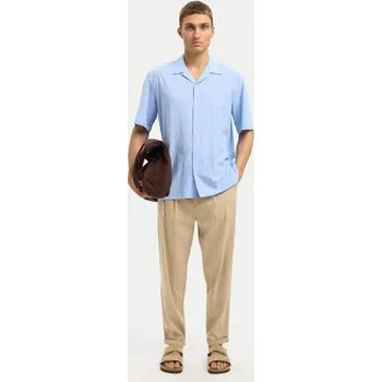 Pánské oblečení Selected Homme Chino kalhoty 16092732 Béžová Relaxed Fit 33_32