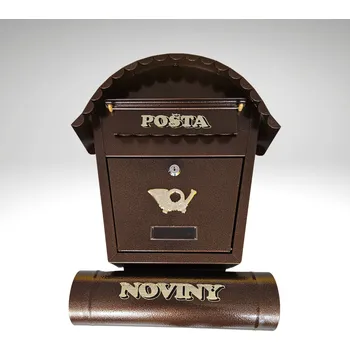 Železářství Ostatní Schránka domek - antik měděná