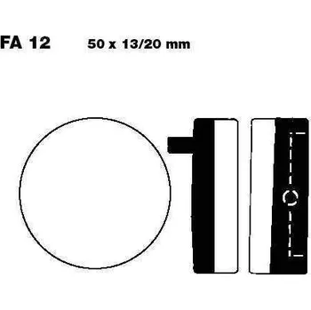 Autodíl Brzdové destičky EBC FA012V