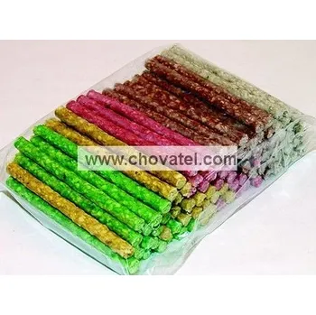 Pamlsek pro psa Tyčinka barevná chroupací 7-8mm/12,5cm 100ks