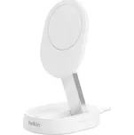 Bezdrátová nabíječka / stojánek BELKIN pro Apple iPhone - Qi2 / MagSafe - 15W - bílý