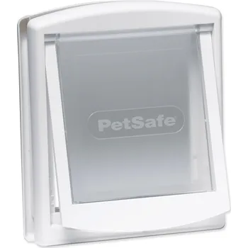 Dvířka pro psa Dvířka PetSafe plastová s transparentním flapem bílá, výřez 18,5x15,8cm