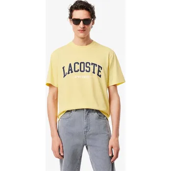 Pánské tričko Tričko Lacoste Yellow 107 1098014 S