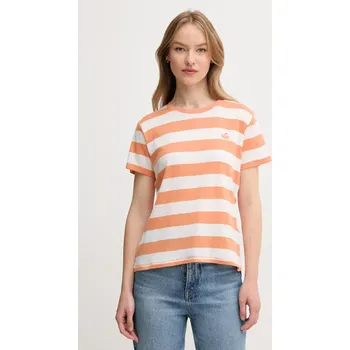 Pánské tričko Bavlněné tričko Pepe Jeans oranžová barva PL505845 22X, vel. XS