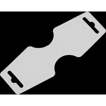 Karta na zavěšení zboží 55x150 mm papírová Varianta: 2 bílá, Balení: 100 ks