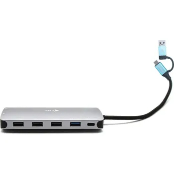 Notebook i-tec USB 3.0/USB-C/TB3 3x Display Metal Nano Dock with LAN, PD 100W