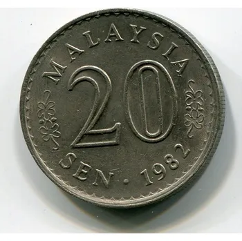 MALAISIE. 20 sen 1982.