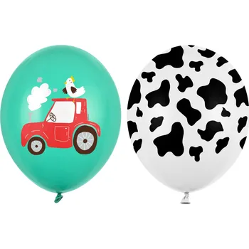 PartyDeco Balonek latex Farma mix 30 cm, 1 ks