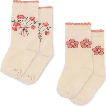 Konges Slojd Dívčí ponožky Rose Mix 2 ks Velikost: 19-21 Konges Sløjd 2 Pack Rose Mix