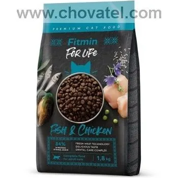 Krmivo pro kočku Fitmin Cat For Life Adult Fish and Chicken 2 x 1,8kg