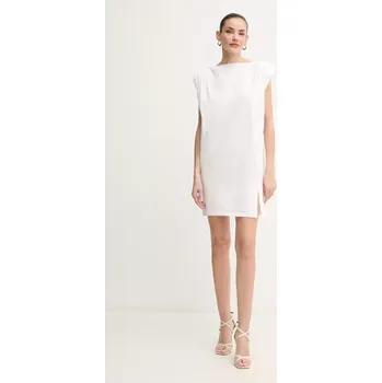 Dámské šaty Bavlněné šaty Pinko bílá barva, mini, 104901 A2HE 104901.A2HE 00X, vel. L