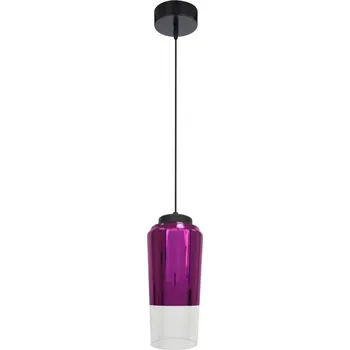 Dekorativní svítidlo CANDELLUX Závěsná lampa Tube 13 1x60W E27 fialová