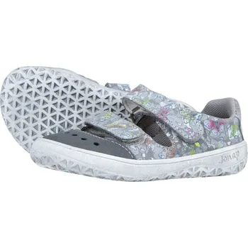 Dámská zdravotní obuv Jonap Barefoot sandálky FELLA šedá motýlci Velikost EU: 25, vnitřní délka: 164, vnitřní šířka: 68