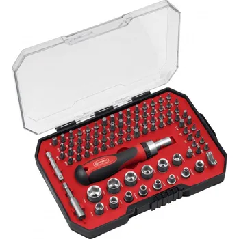 Gola sada Connex Sada ořechů a bitů s ráčnovým šroubovákem, 89 dílů