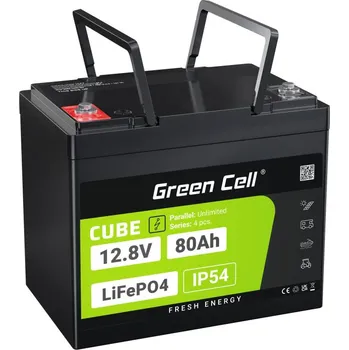 Trakční baterie LiFePO4 Green Cell Cube 12,8V 80Ah LFPGC12V80AH LITHIUM-GELPHATE BATERIE