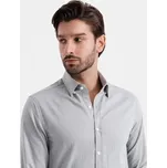 Ombre Košile OM-SHCS-0175 Šedá Slim Fit L
