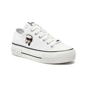 Dámské tenisky KARL LAGERFELD Plátěnky KL60424 Bílá 39