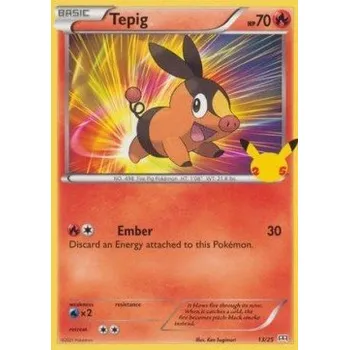 Karetní hra Pokémon MCD25 013/025 Tepig - McDonald's 25th Anniversary Stav: Near Mint, Verze: NORMAL