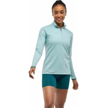 Dámská mikina Dámská funkční mikina na zip Hoka GLIDETECH QUARTER ZIP W modrá 1164155-DZY - XS | UK 8 | US 9,5