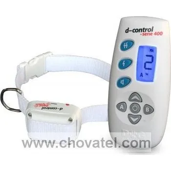 Obojek pro psa D-control 400 výcvikový obojek bílý