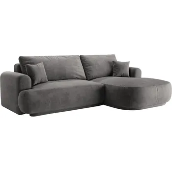 Pohovka Micadoni Sametová rozkládací pohovka Ella 271 cm, pravá