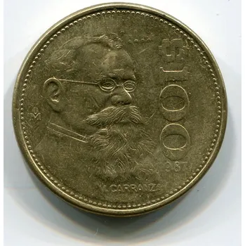 MEXIKO. 100 pesos 1987.